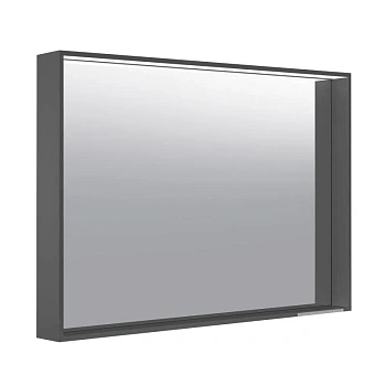 Зеркало Keuco Plan 33098112500, 80 см, с подсветкой и подогревом, лакированный алюминий, антрацит