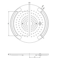 Gessi Colour накладная панель с подсветкой Oslash;350, цвет White CN - Gidratop.ru изображение
