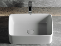 Умывальник чаша накладная прямоугольная Element 480x370x130мм - Gidratop.ru изображение