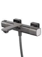 Смеситель для ванны с душевым гарнитуром и термостатом WONZON & WOGHAND SOLID, Темный графит (WW-C2011-A-BGG) - Gidratop.ru изображение