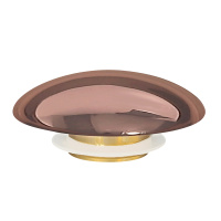 Накладка на слив для раковины ABBER AC0014RG розовое золото, керамика - Gidratop.ru изображение