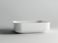 Умывальник чаша накладная прямоугольная Element 500x390x130мм - Gidratop.ru изображение