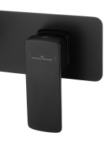 Смеситель для раковины встраиваемый WONZON & WOGHAND EDGE, Черный матовый (WW-88869003-MB) - Gidratop.ru изображение