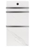 Полотенцесушитель электрический с каменной плитой Белый мрамор WONZON & WOGHAND STUTTGART, Темный графит (WW-A503-GM) - Gidratop.ru изображение