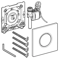 Ручной пневмопривод Geberit Sigma Type 01 HyTouch 116.011.21.5 для писсуара, глянцевый хром - Gidratop.ru изображение