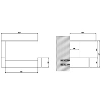 GESSI  INVERSO ACCESSORIES настенный держатель для туалетной бумаги с крышкой, цвет: Brass Brushed PVD - Gidratop.ru изображение
