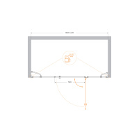 Душевая дверь CEZARES VERONA-W-B-13-40+60/40-P-Cr-R - Gidratop.ru изображение
