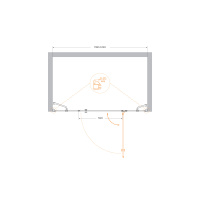 Душевая дверь CEZARES VERONA-W-B-13-30+60/30-C-Cr - Gidratop.ru изображение