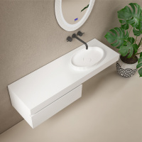 Раковина накладная ABBER Stein AS2603 белая матовая - Gidratop.ru изображение