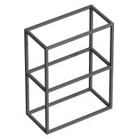 CADRO металлическая двухъярусная сварная подвесная полка, 600х300х800, CADRO-60/30/80-2C-SO-MET-ST - Gidratop.ru изображение