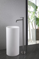 Смеситель ABBER Wasser Kreis AF8140NG напольный для раковины, никель - Gidratop.ru изображение