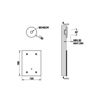 GESSI Электронное удаленное управление для настенного излива, с кран-фильтром для регулировки температуры и напора воды, цвет хром - Gidratop.ru изображение