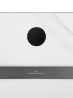 Полотенцесушитель электрический с каменной плитой Белый мрамор WONZON & WOGHAND STUTTGART, Темный графит (WW-A503-GM) - Gidratop.ru изображение