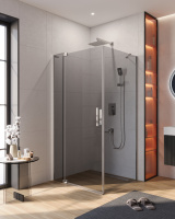 Душевой уголок CEZARES SLIDER-AH-1-90-100/110-GRIGIO-Cr - Gidratop.ru изображение