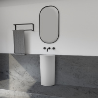 Раковина отдельностоящая ABBER Stein AS2506 белая матовая - Gidratop.ru изображение