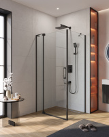 Душевой уголок CEZARES SLIDER-AH-1-80-100/110-C-NERO - Gidratop.ru изображение