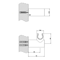 GESSI 316 держатель для душевой лейки поворотный, цвет: steel brushed - Gidratop.ru изображение