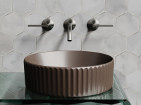 Умывальник чаша накладная круглая (цвет Темно-x - Gidratop.ru изображение