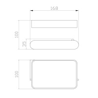Держатель для туалетной бумаги с полкой WONZON & WOGHAND CARBON, Черный (WW-7726) - Gidratop.ru изображение