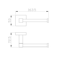 Держатель для туалетной бумаги без крышки WONZON & WOGHAND POLO, Хром (WW-8906) - Gidratop.ru изображение