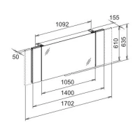 Зеркальный шкаф Keuco Edition 11 21102 171201 - Gidratop.ru изображение