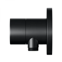 Переключатель потоков Keuco Ixmo 59556370201 на 2 потребителя, с выводом для шланга и держателем лейки, черный матовый - Gidratop.ru изображение