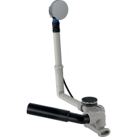 Слив-перелив Geberit для ванны, полуавтомат, хром глянцевый, 150.520.21.1 - Gidratop.ru изображение