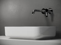 Умывальник чаша ELEMENT накладная прямоугольная 500x400x130мм - Gidratop.ru изображение