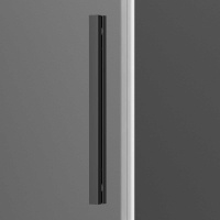 Душевая дверь Soft VDS-3SO150CLGM, 1500, вороненая сталь, стекло прозрачное - Gidratop.ru изображение