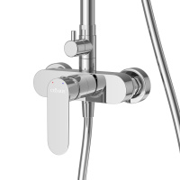 STYLUS-CD-01 Душевая стойка со смесителем, хром - Gidratop.ru изображение