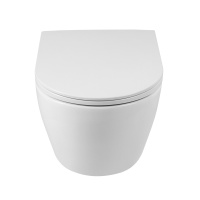 Унитаз подвесной безободковый BelBagno SFERA-R BB046CHR/BB902SC - Gidratop.ru изображение