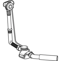 Слив-перелив Geberit для ванны, с системой нажатия PushControl, хром глянцевый, 150.755.21.1 - Gidratop.ru изображение