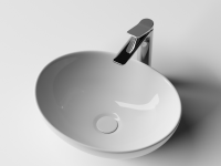Умывальник чаша накладная овальная  Element  405x330x140 мм - Gidratop.ru изображение
