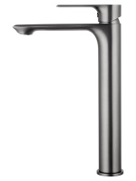 Смеситель для раковины высокий WONZON & WOGHAND BRILLIANT, Темный графит (WW-88019079-BGM) - Gidratop.ru изображение