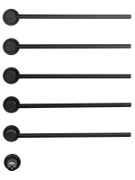 Полотенцесушитель электрический встраиваемый WONZON & WOGHAND MÜNCHEN, Черный матовый (WW-A355-MB) - Gidratop.ru изображение