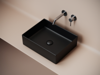 Раковина накладная прямоугольная 361x471x130, цвет черный матовый, арт.СN6069MB - Gidratop.ru изображение