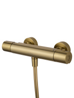 Смеситель для душа с термостатом WONZON & WOGHAND INN 6, Брашированное золото (WW-B2029-A-BG) - Gidratop.ru изображение