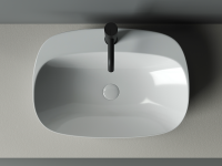 Умывальник чаша накладная овальная Element 595x420x155мм - Gidratop.ru изображение