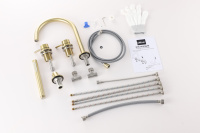 Смеситель ABBER Wasser Kreis 316 AF8113BG на борт ванны, золото брашированное - Gidratop.ru изображение