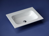 Раковина накладная мебельная Grace прямоугольная, без отверстия  под смеситель,  610x457x137мм, цвет белый, арт. CN7011wx - Gidratop.ru изображение