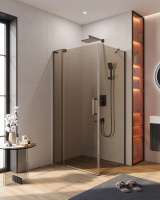 Душевой уголок CEZARES SLIDER-AH-1-80-90/100-BR-GM - Gidratop.ru изображение