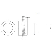 GESSI HABITO UNITO смеситель настенный встраиваемый, однорычажный, внешняя часть, цвет Finox Brushed Nickel - Gidratop.ru изображение