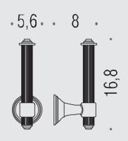 Colombo Hermitag Открытый держатель для бумаги, цвет: античная бронза - Gidratop.ru изображение