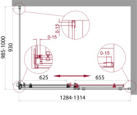 Душевой уголок BelBagno ACQUA-AH-1-130/100-C-Cr - Gidratop.ru изображение