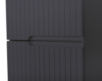 DUET Шкаф подвесной с двумя распашными дверцами с доводчиками, с двумя полками, универсальный, Grafito, 400x300x1500, DUET-1500-2A-SC-GR-P - Gidratop.ru изображение