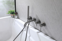 Смеситель ABBER Wasser Kreis AF8130NG для ванны скрытого монтажа, никель - Gidratop.ru изображение