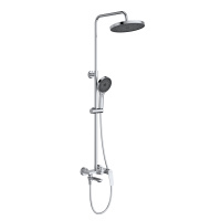 COMFORT-CVD-01 Душевая стойка со смесителем и изливом, хром - Gidratop.ru изображение