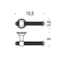 Colombo Hermitag Открытый держатель для бумаги, цвет: хром - Gidratop.ru изображение
