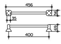 Полотенцедержатель Keuco City.2 02701010400 40 см, хром - Gidratop.ru изображение