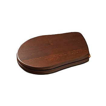 Сиденье для унитаза, микролифт, цвет: дерево/золото